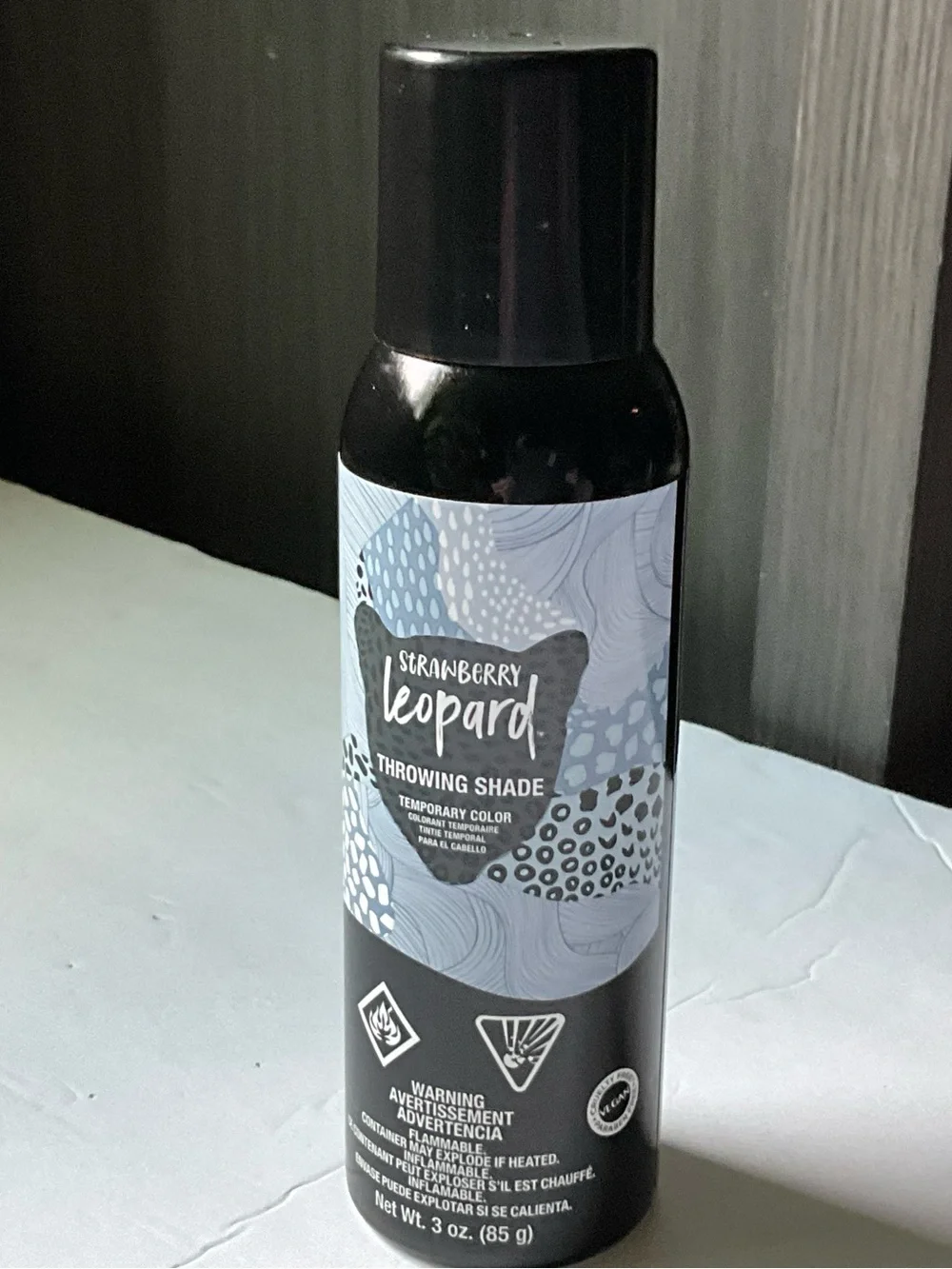 Throwing Shade Temporary Color Spray - Black